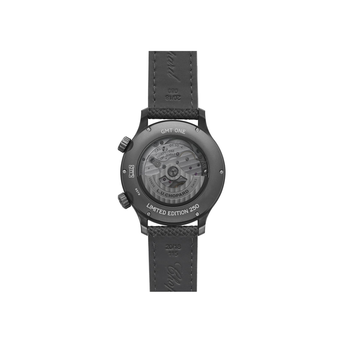 Chopard L.U.C watch in titanium, view 2