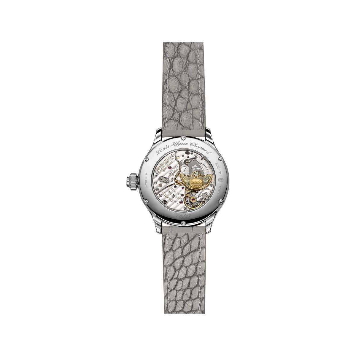 Chopard L.U.C watch in 18k ethical white gold, view 2
