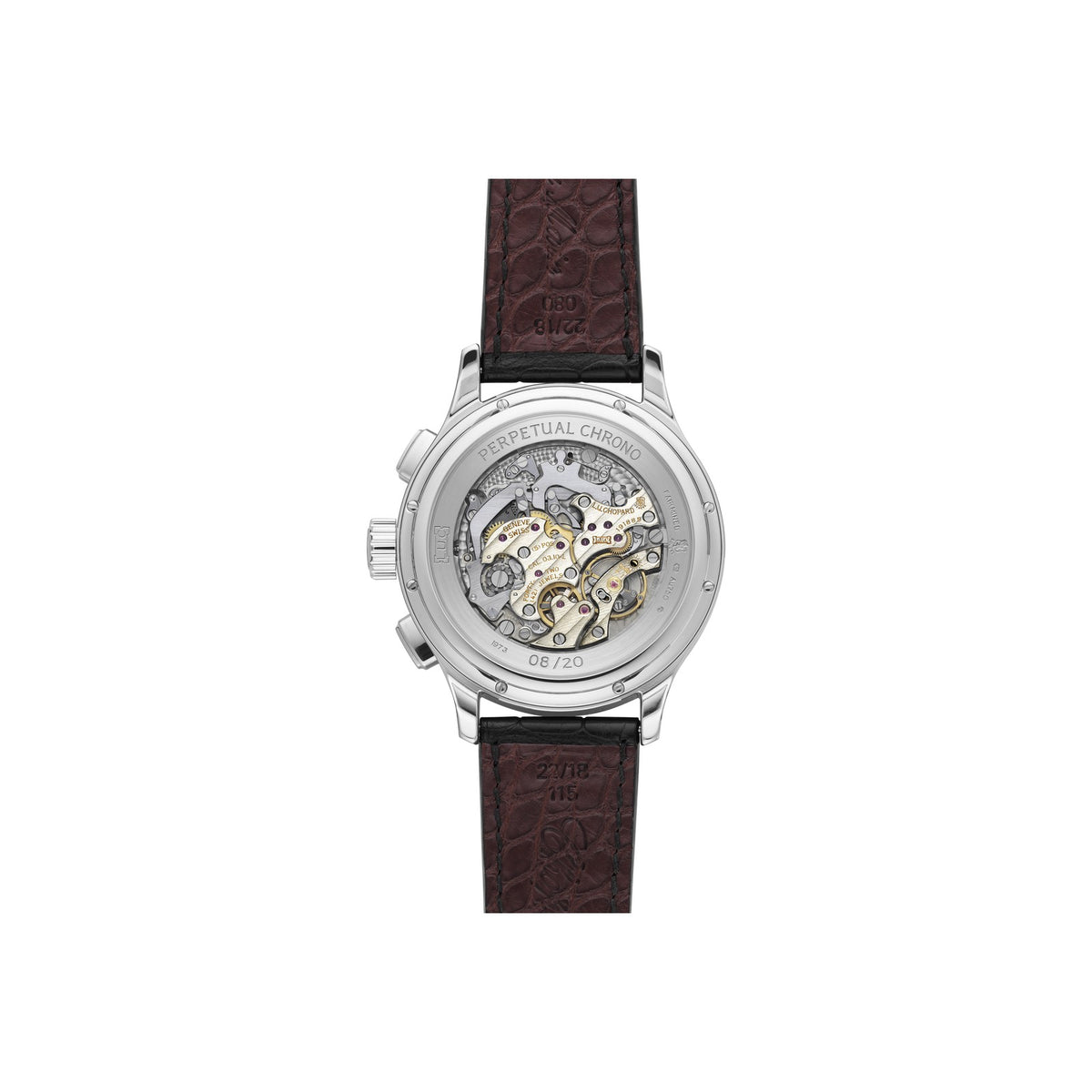 Chopard L.U.C watch in 18k ethical white gold, view 2