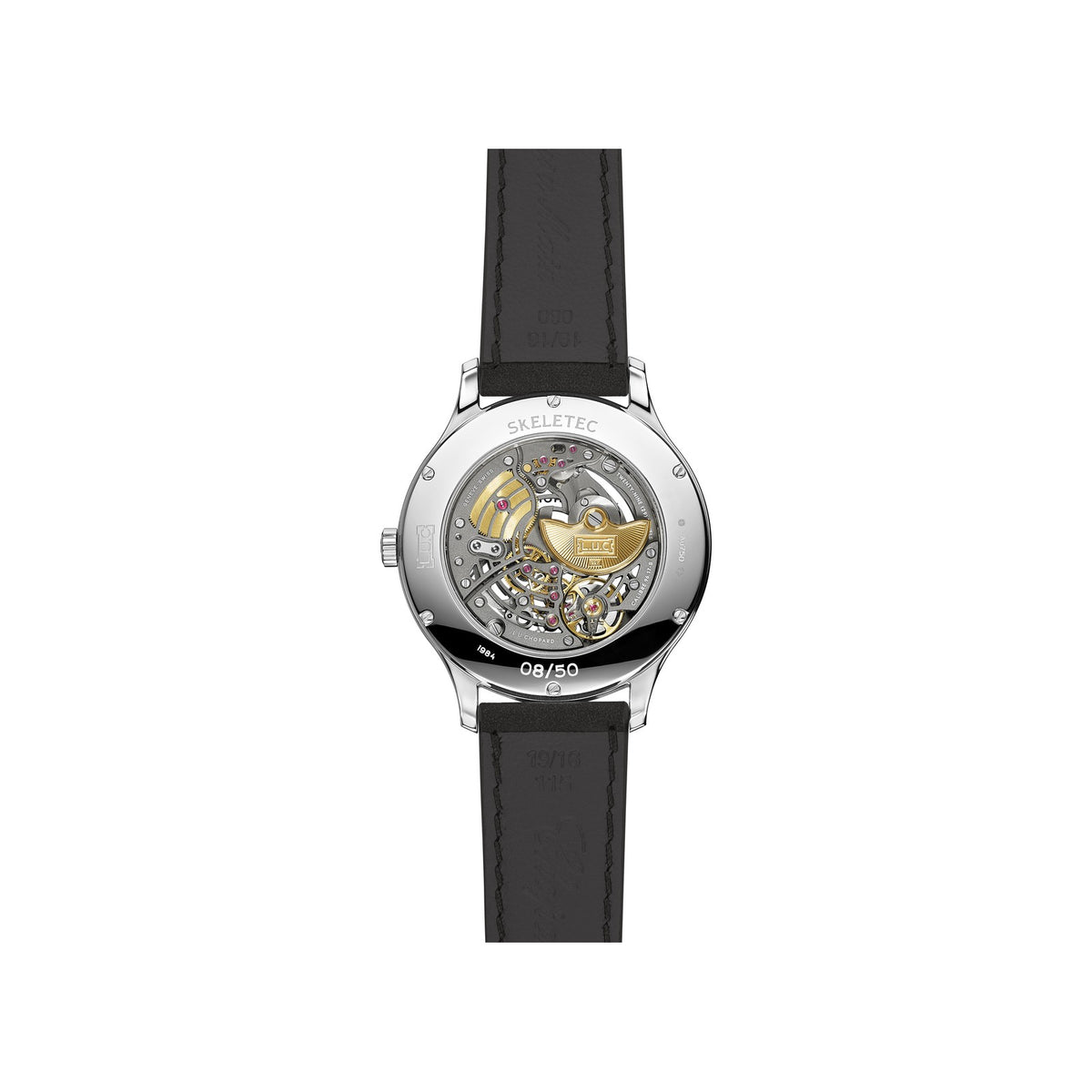 Chopard L.U.C watch in 18k ethical white gold, view 2