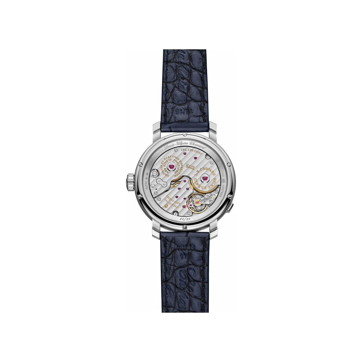 Chopard L.U.C watch in 18k ethical white gold, view 2