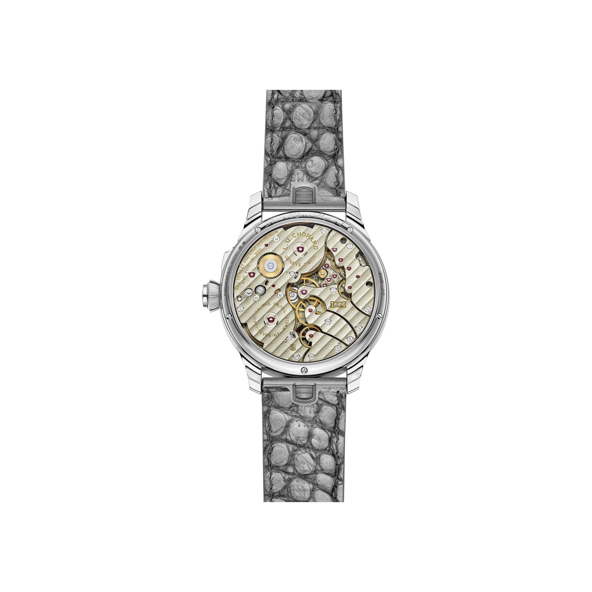 Chopard L.U.C watch in 18k ethical white gold, view 2