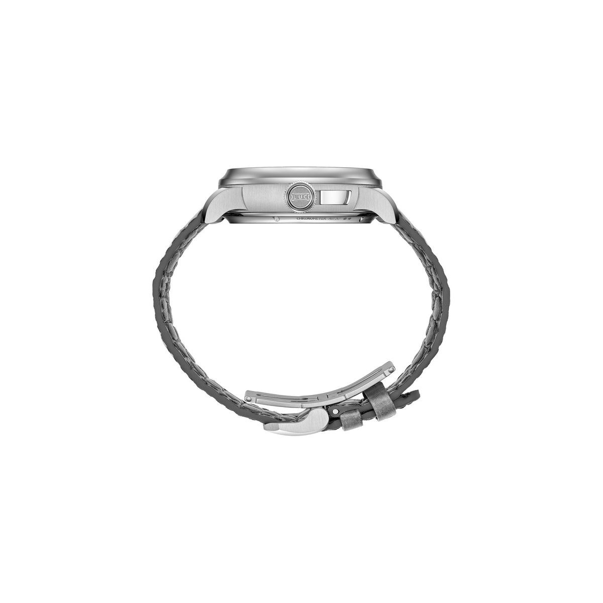 Chopard L.U.C watch in 18k ethical white gold, view 3