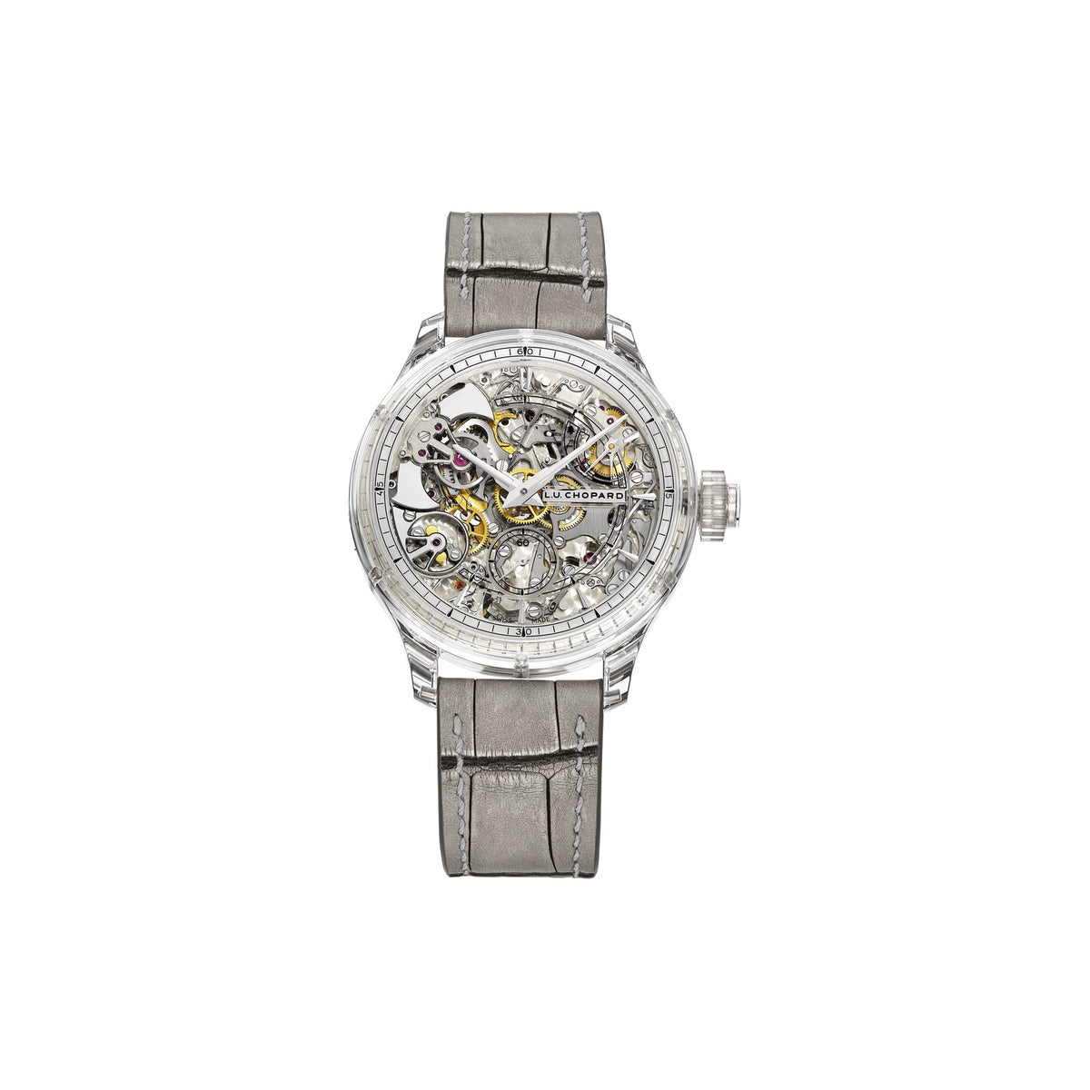 Chopard L.U.C watch in sapphire and ethical white gold with sapphires