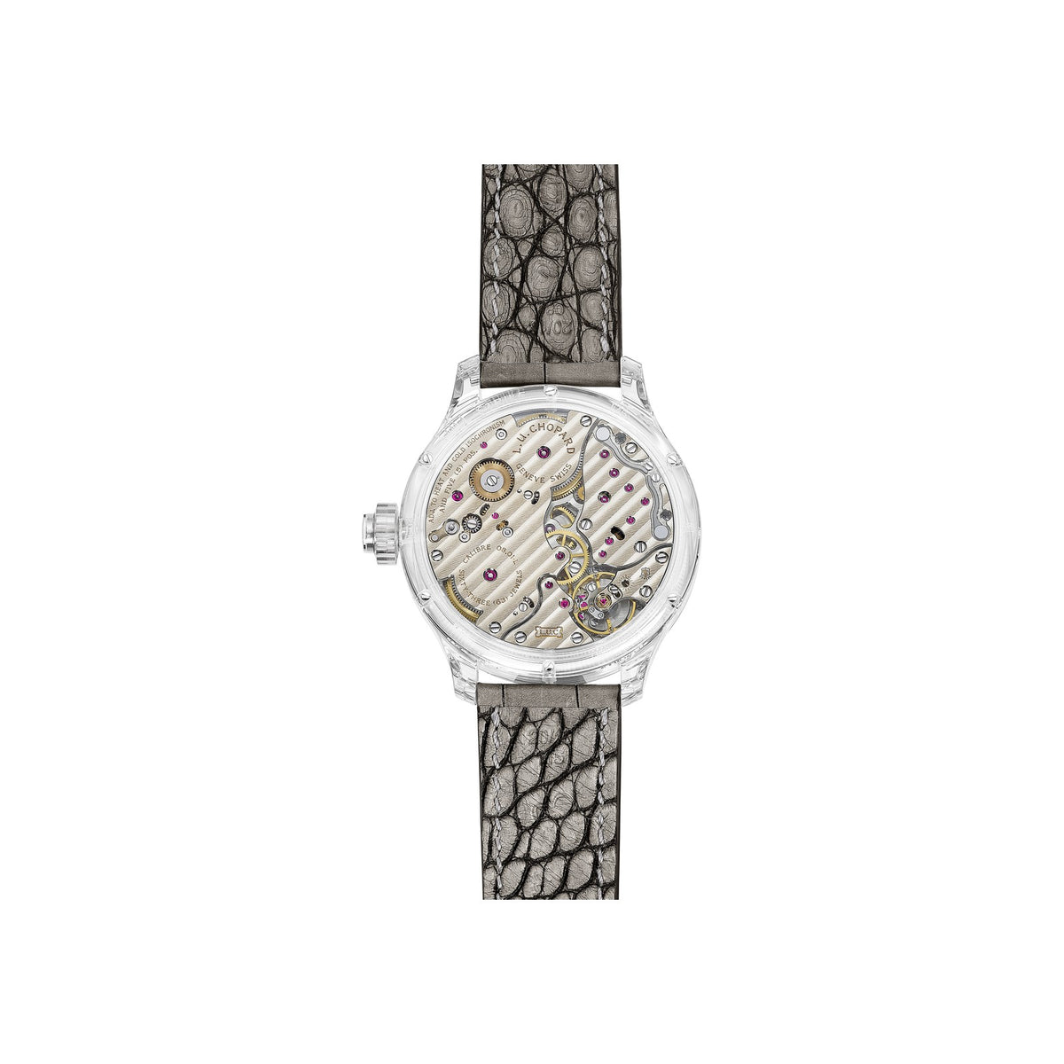 Chopard L.U.C watch in sapphire and ethical white gold with sapphires, view 2