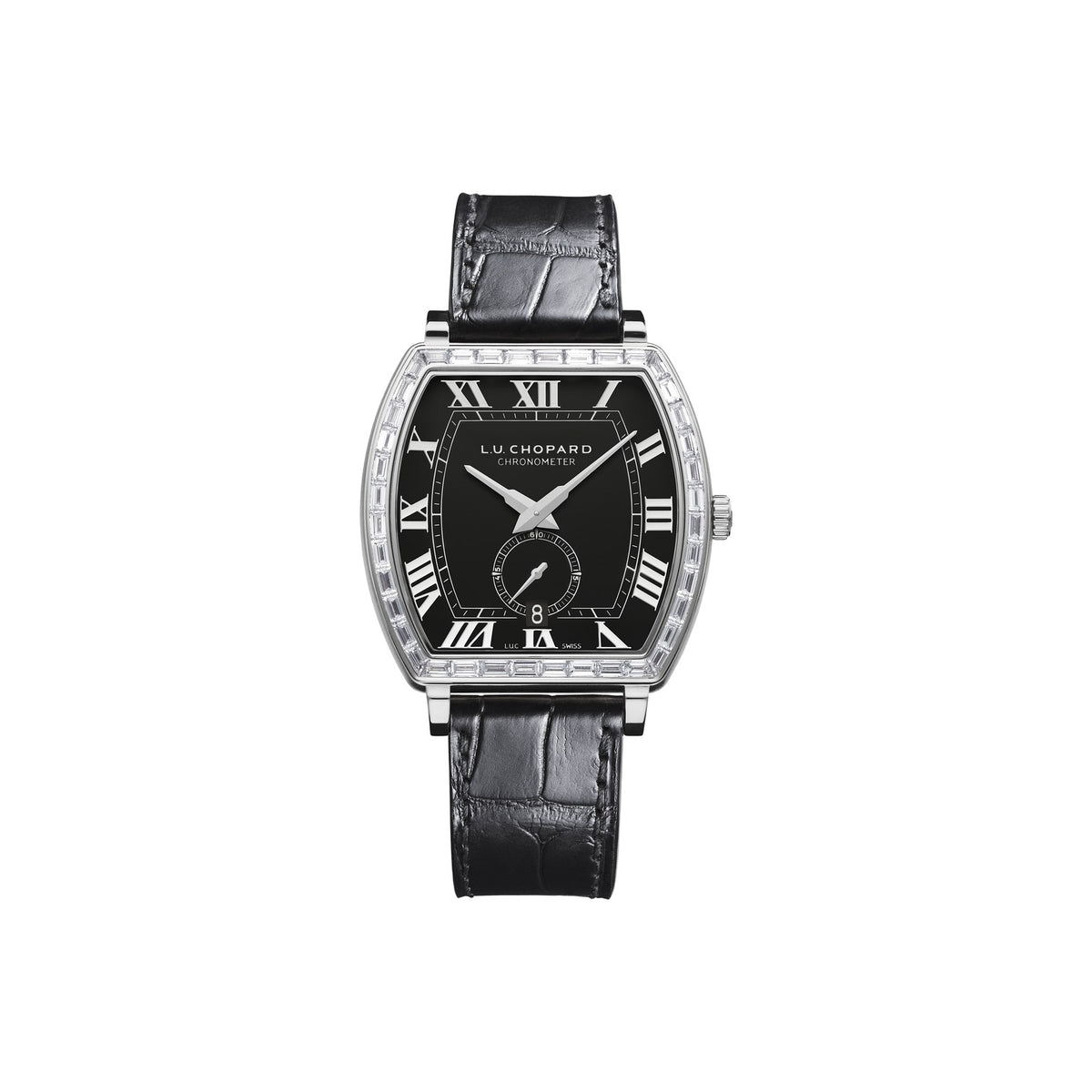 Chopard L.U.C watch in 18k ethical white gold with diamonds