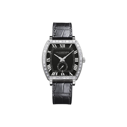 Chopard L.U.C watch in 18k ethical white gold with diamonds