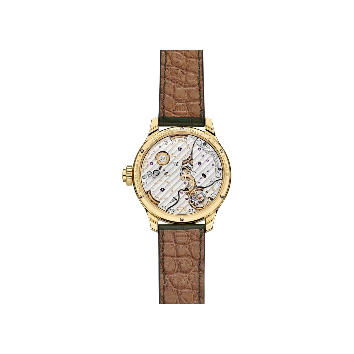 Chopard L.U.C watch in 18k ethical yellow gold, view 2