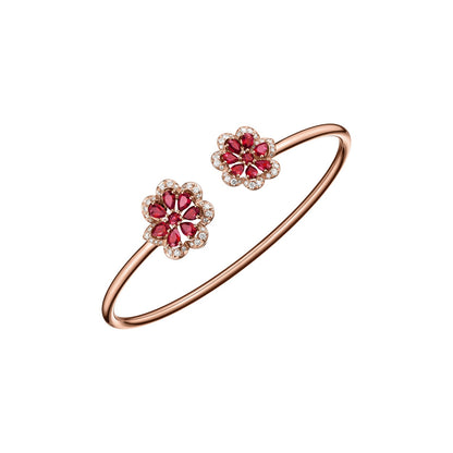 Chopard Precious Lace bangle in 18k ethical rose gold with diamonds