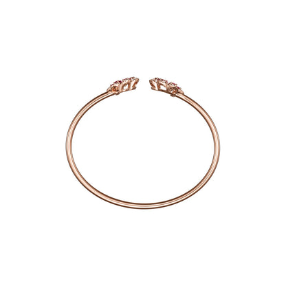 Chopard Precious Lace bangle in 18k ethical rose gold with diamonds view 3