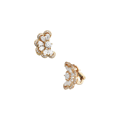 Chopard Precious Lace earrings in 18k ethical rose gold with diamonds