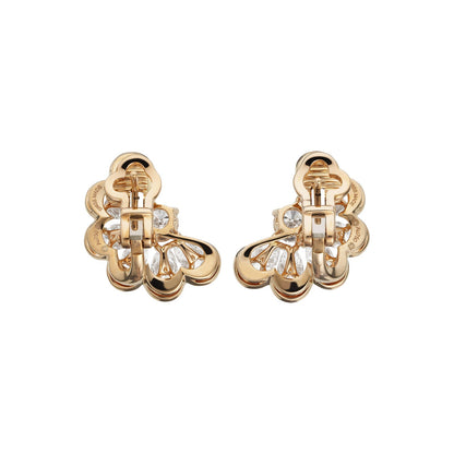 Chopard Precious Lace earrings in 18k ethical rose gold with diamonds view 5