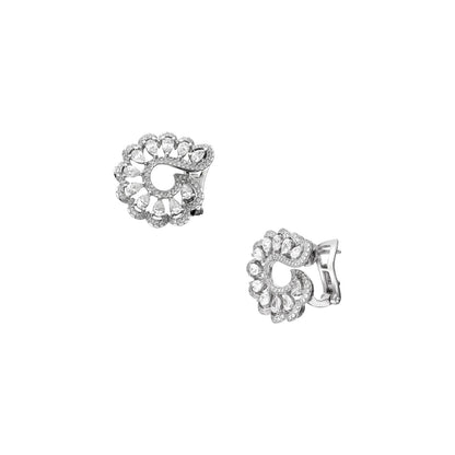 Chopard Precious Lace earrings in 18k ethical white gold with diamonds