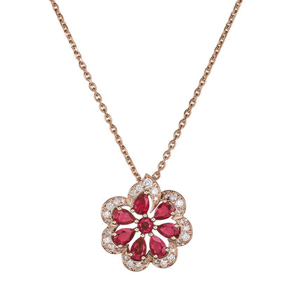Chopard Precious Lace necklace in 18k ethical rose gold with diamonds