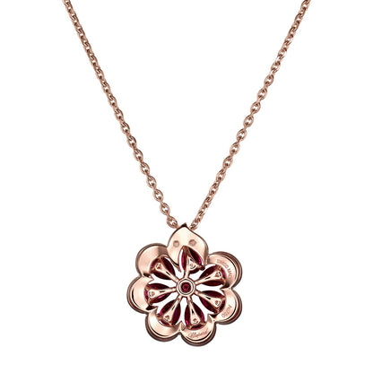 Chopard Precious Lace necklace in 18k ethical rose gold with diamonds, view 4