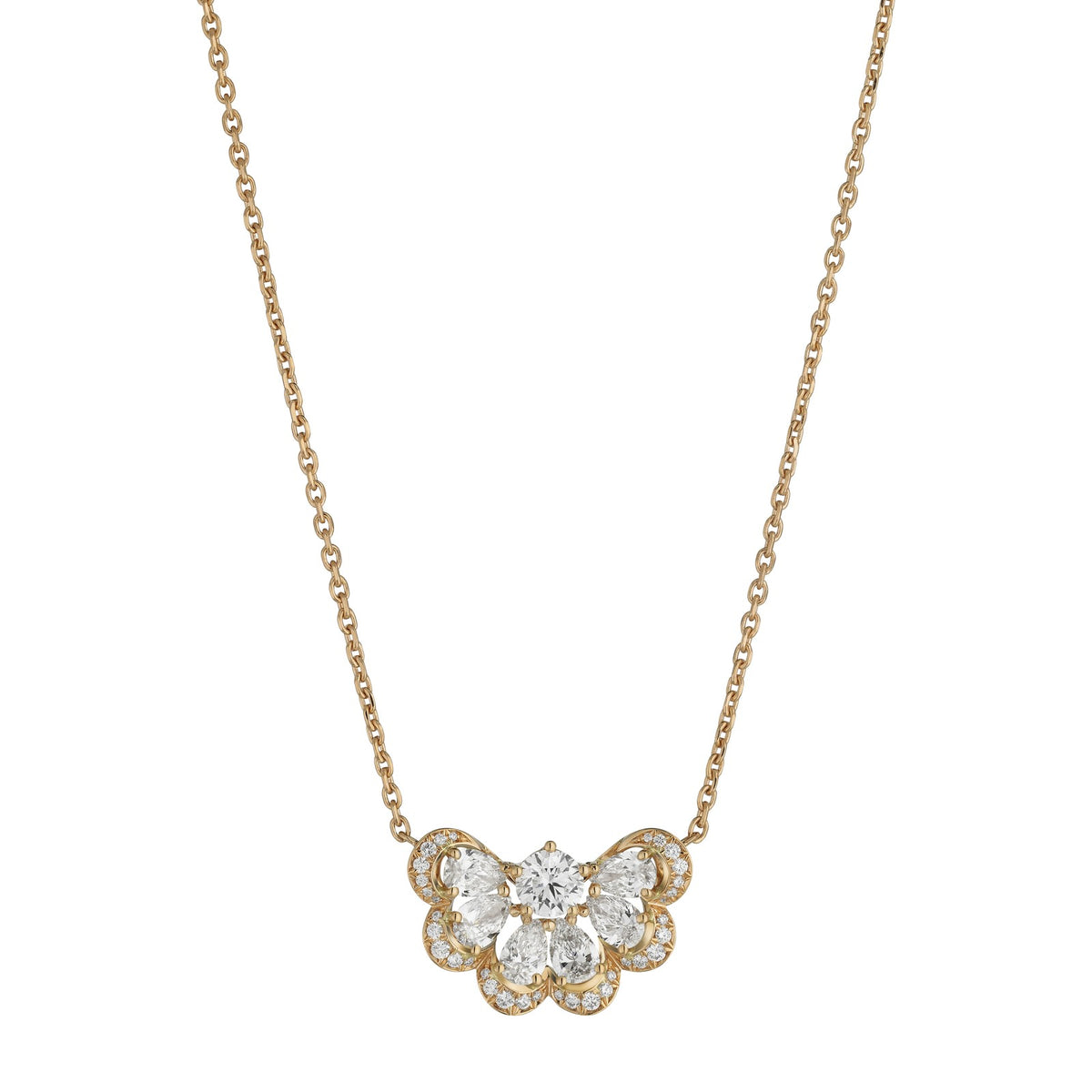 Chopard Precious Lace necklace in 18k ethical rose gold with diamonds
