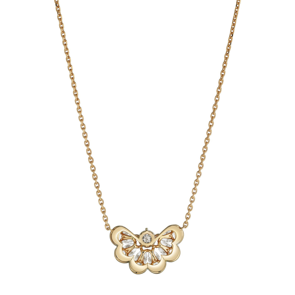 Chopard Precious Lace necklace in 18k ethical rose gold with diamonds view 4