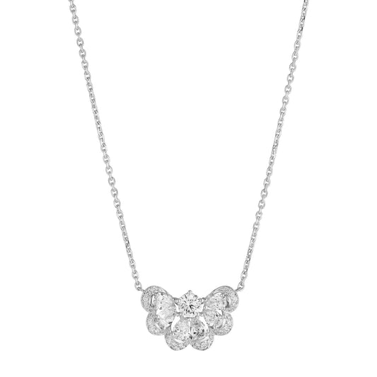 Chopard Precious Lace necklace in 18k ethical white gold with diamonds