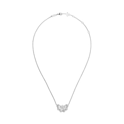 Chopard Precious Lace necklace in 18k ethical white gold with diamonds view 3