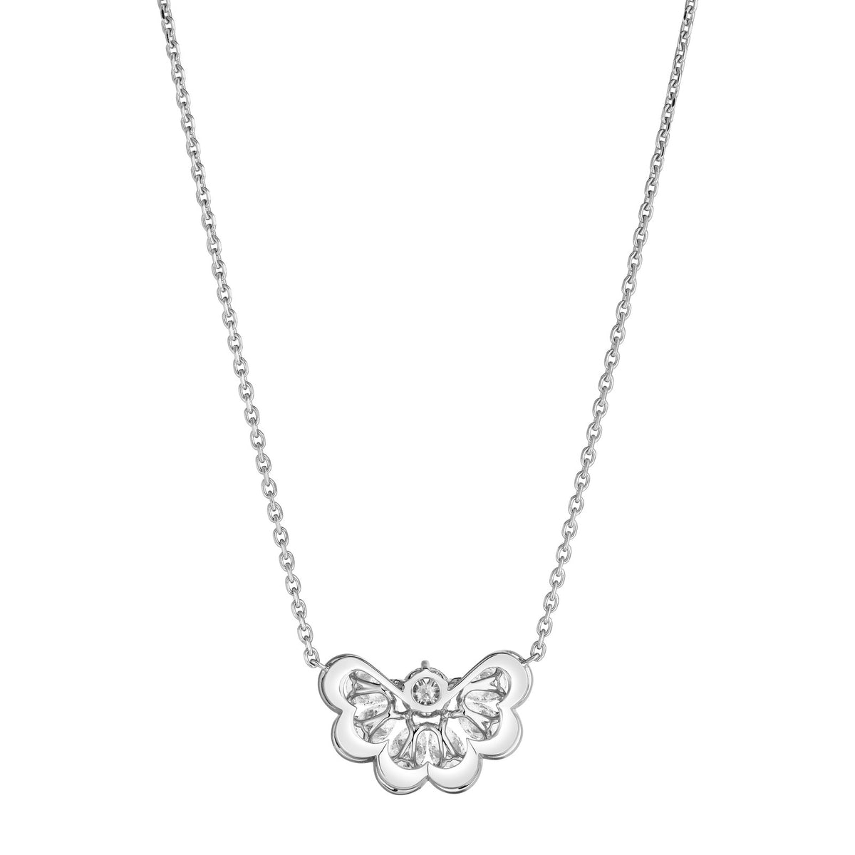 Chopard Precious Lace necklace in 18k ethical white gold with diamonds view 4