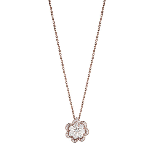 Chopard Precious Lace pendant in 18k ethical rose gold with diamonds