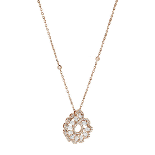 Chopard Precious Lace pendant in 18k ethical rose gold with diamonds, view 2