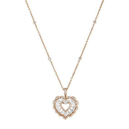 Chopard Precious Lace pendant in 18k ethical rose gold with diamonds