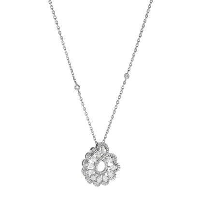 Chopard Precious Lace pendant in 18k ethical white gold with diamonds, view 2