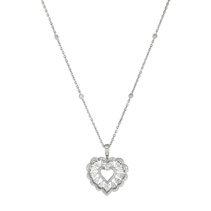 Chopard Precious Lace pendant in 18k ethical white gold with diamonds