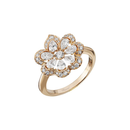 Chopard Precious Lace ring in 18k ethical rose gold with diamonds