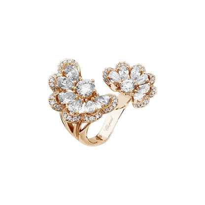 Chopard Precious Lace ring in 18k ethical rose gold with diamonds