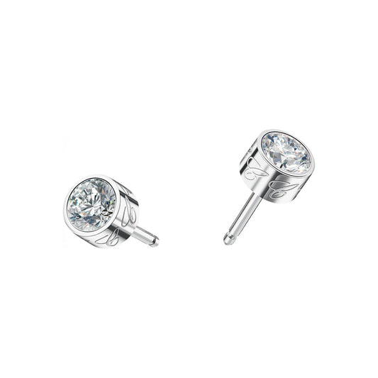 Chopard Solitaire earrings in 18k ethical white gold with diamonds