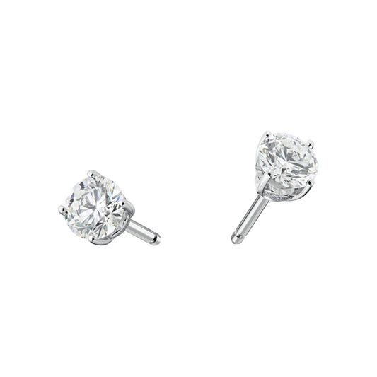 Chopard Solitaire earrings in 18k ethical white gold with diamonds