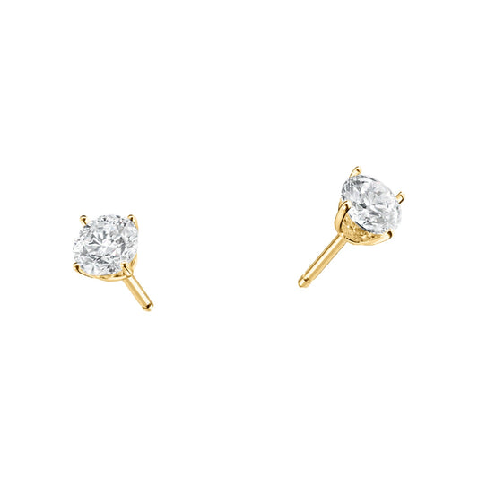 Chopard Solitaire earrings in 18k ethical yellow gold with diamonds