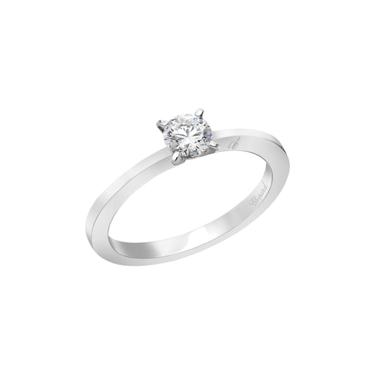 Chopard Solitaire ring in platinum with diamonds