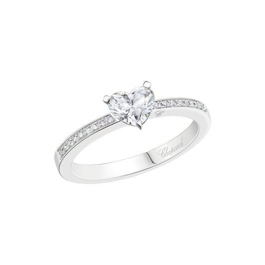Chopard Solitaire ring in platinum with diamonds