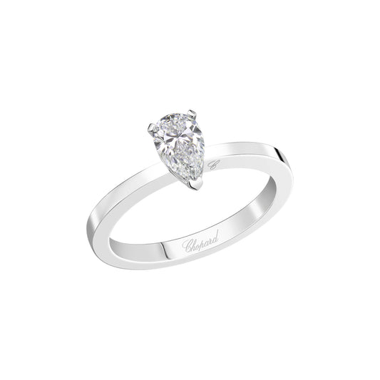 Chopard Solitaire ring in platinum with diamonds