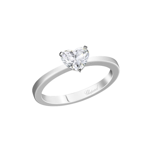 Chopard Solitaire ring in platinum with diamonds
