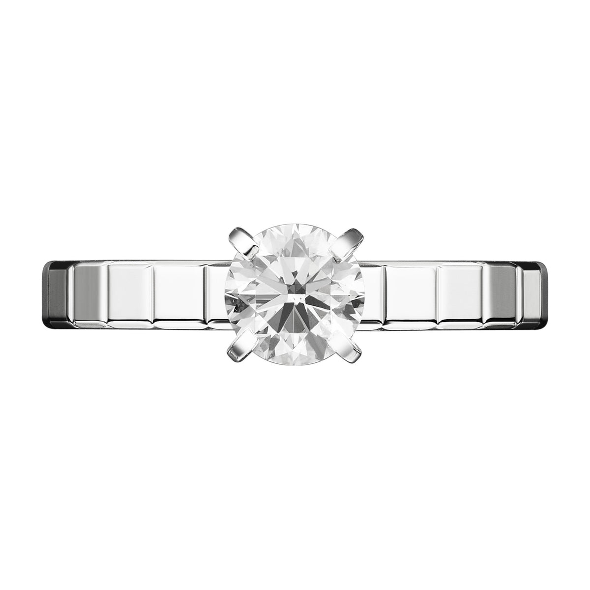 Chopard Solitaire ring in platinum, view 2