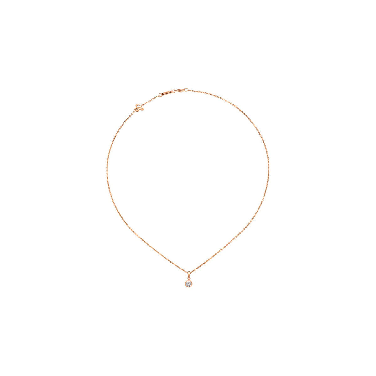 Chopard Solitaire ring in 18k ethical rose gold with diamonds