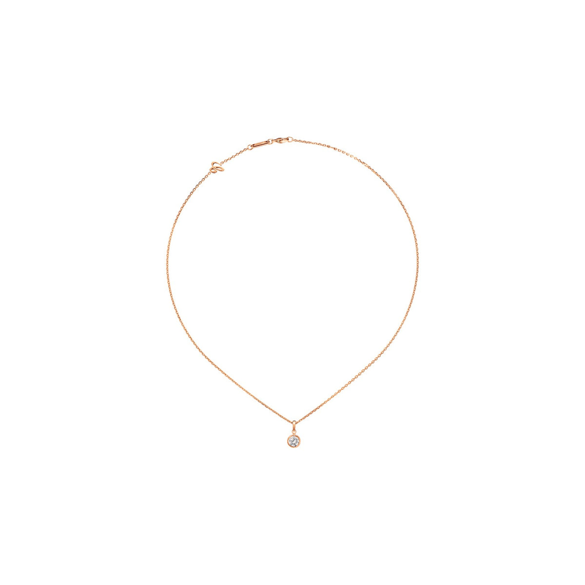 Chopard Solitaire ring in 18k ethical rose gold with diamonds