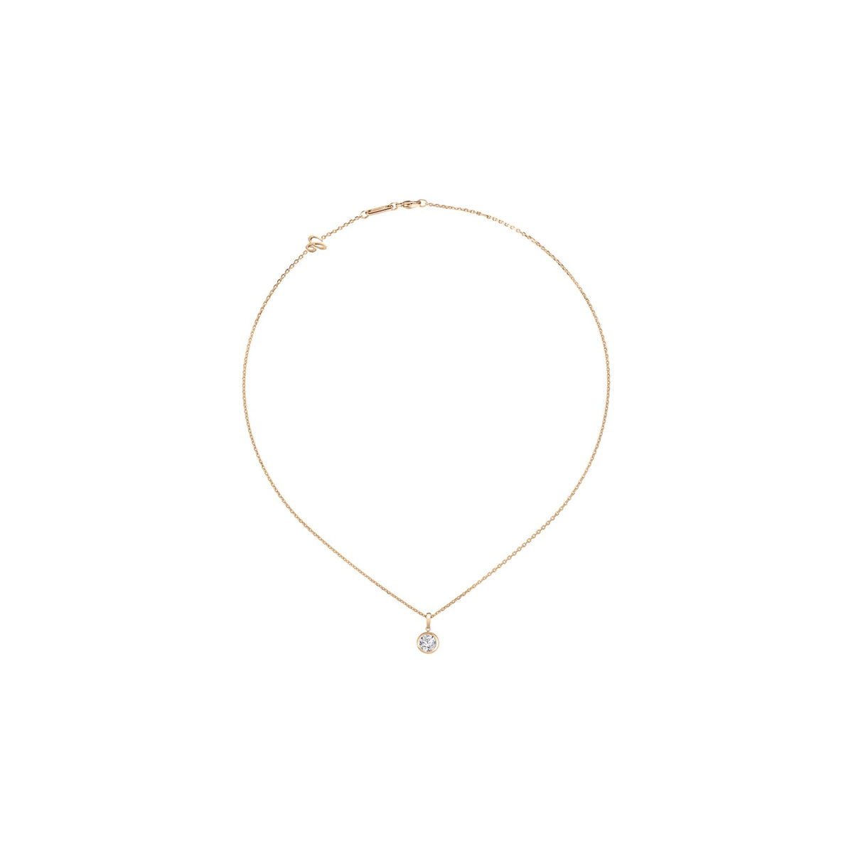 Chopard Solitaire ring in 18k ethical rose gold with diamonds