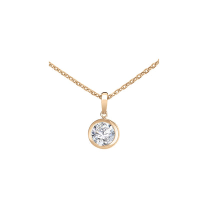 Chopard Solitaire ring in 18k ethical rose gold with diamonds, view 2