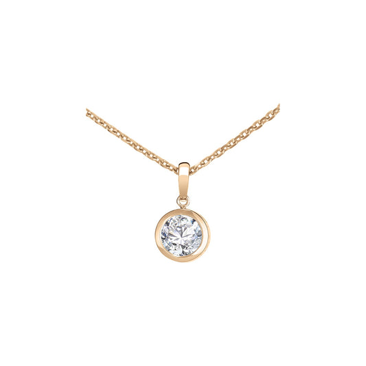 Chopard Solitaire ring in 18k ethical rose gold with diamonds, view 2