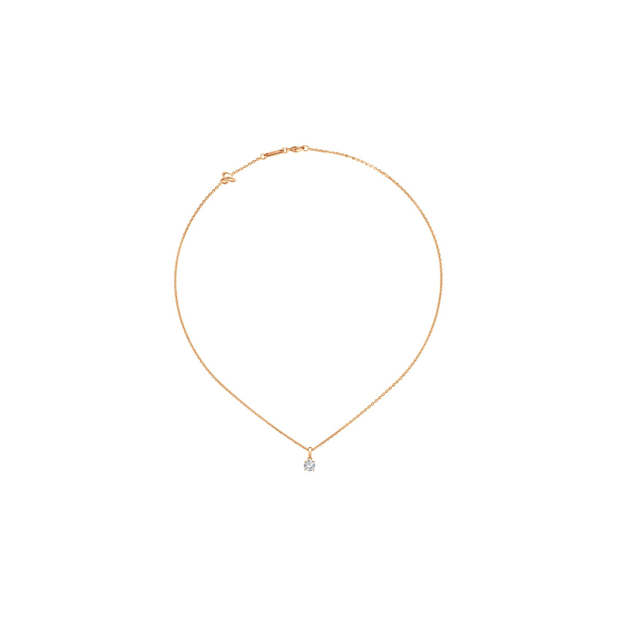 Chopard Solitaire ring in 18k ethical rose gold with diamonds