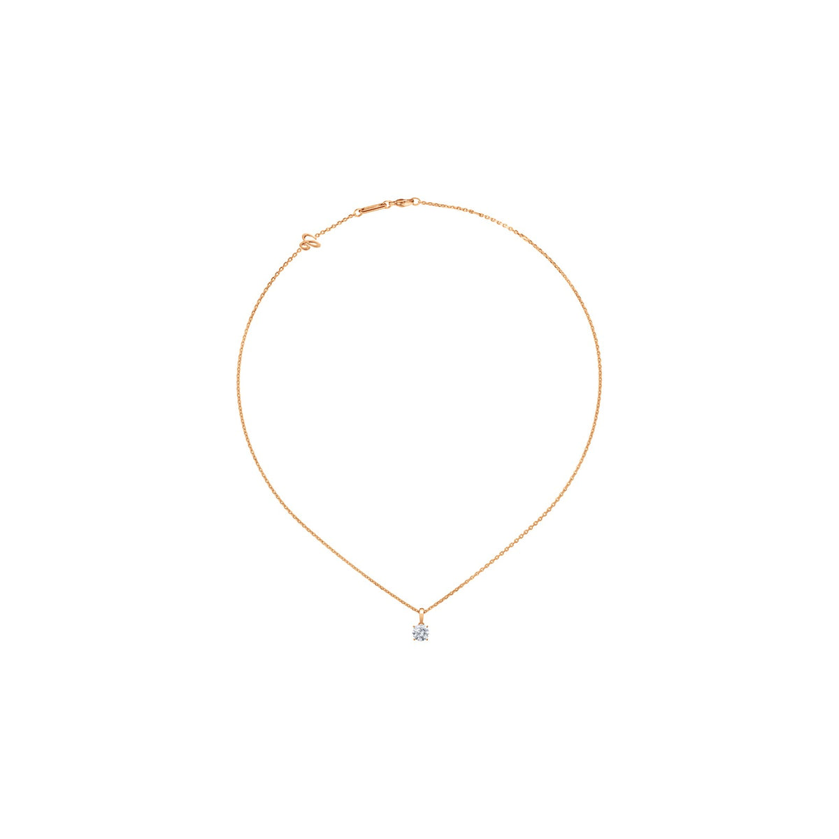 Chopard Solitaire ring in 18k ethical rose gold with diamonds