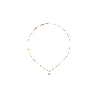 Chopard Solitaire ring in 18k ethical rose gold with diamonds