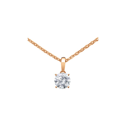 Chopard Solitaire ring in 18k ethical rose gold with diamonds, view 2