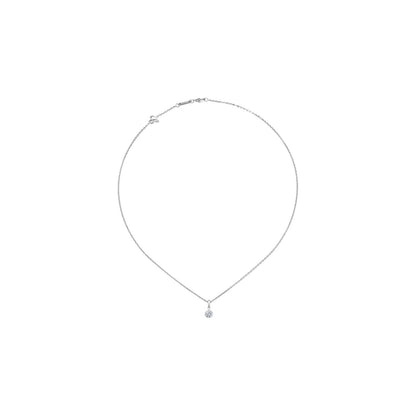 Chopard Solitaire ring in 18k ethical white gold with diamonds