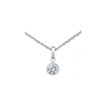 Chopard Solitaire ring in 18k ethical white gold with diamonds, view 2